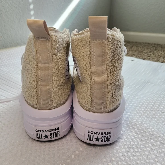 Rare Sherpa-Clad Converse Platform - Picture 11 of 13